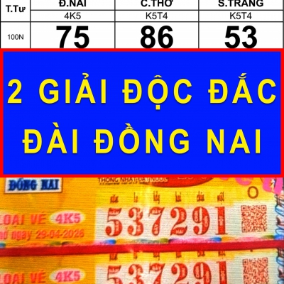 Ba giải độc đắc xổ số miền Nam cùng lộ diện vào chiều 30/4