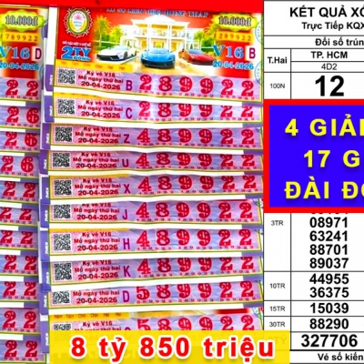 Chiều 21/4, lộ diện tiệm vàng đổi thưởng giải độc đắc xổ số miền Nam