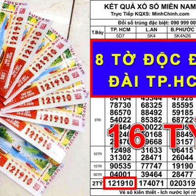 Chiều 25/5, lộ diện người trúng độc đắc 16 tỉ đồng xổ số miền Nam