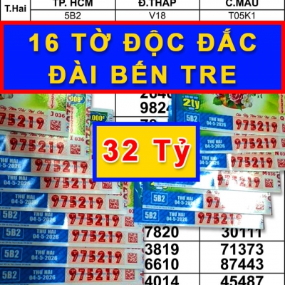 Mua dãy số ngẫu nhiên, người phụ nữ trúng 32 tỉ xổ số miền Nam đài TP.HCM