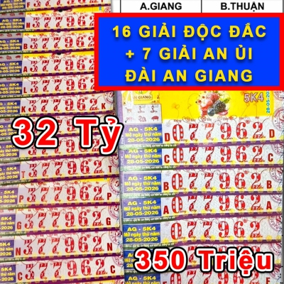 Mua vé online, một khách hàng trúng độc đắc 32 tỉ đồng xổ số miền Nam