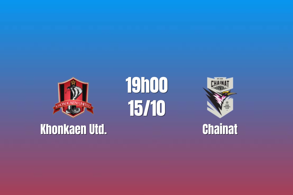 Nhận định Khonkaen United vs Chainat: Đại chiến nhóm đầu, 19h00 ngày 15/10/2026