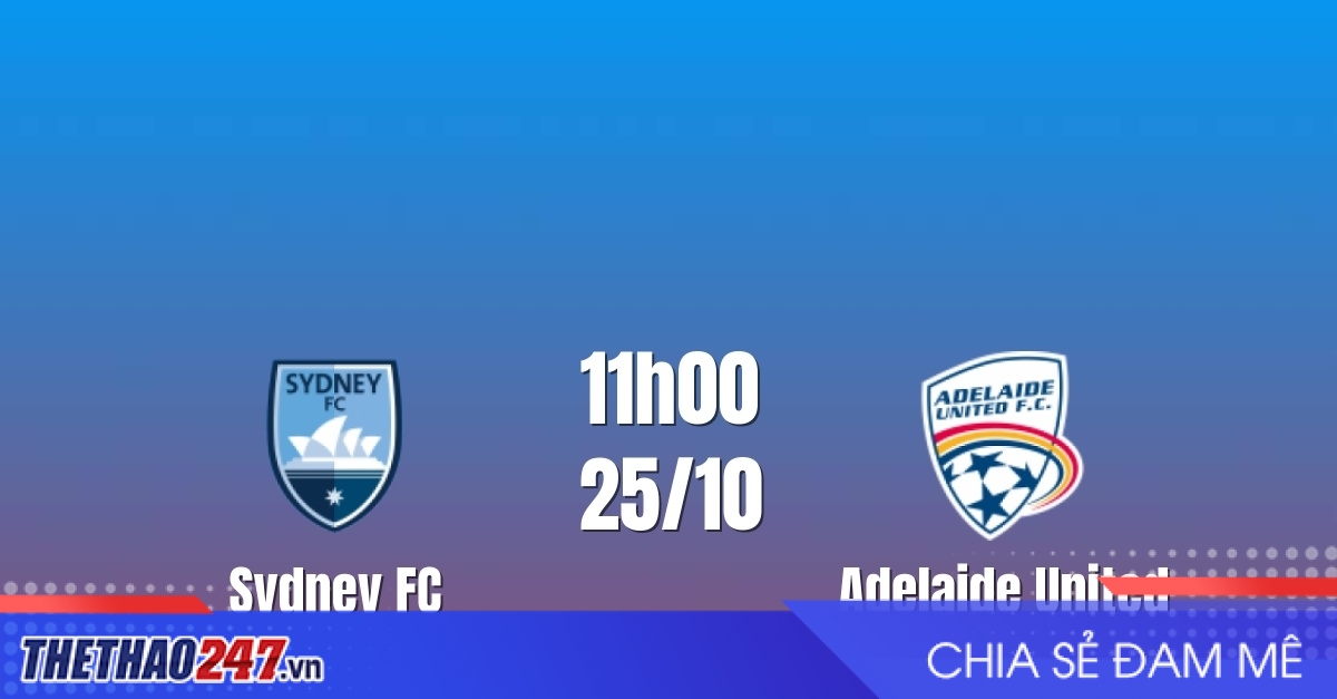 Nhận định Sydney FC vs Adelaide United: Chủ nhà gặp khó