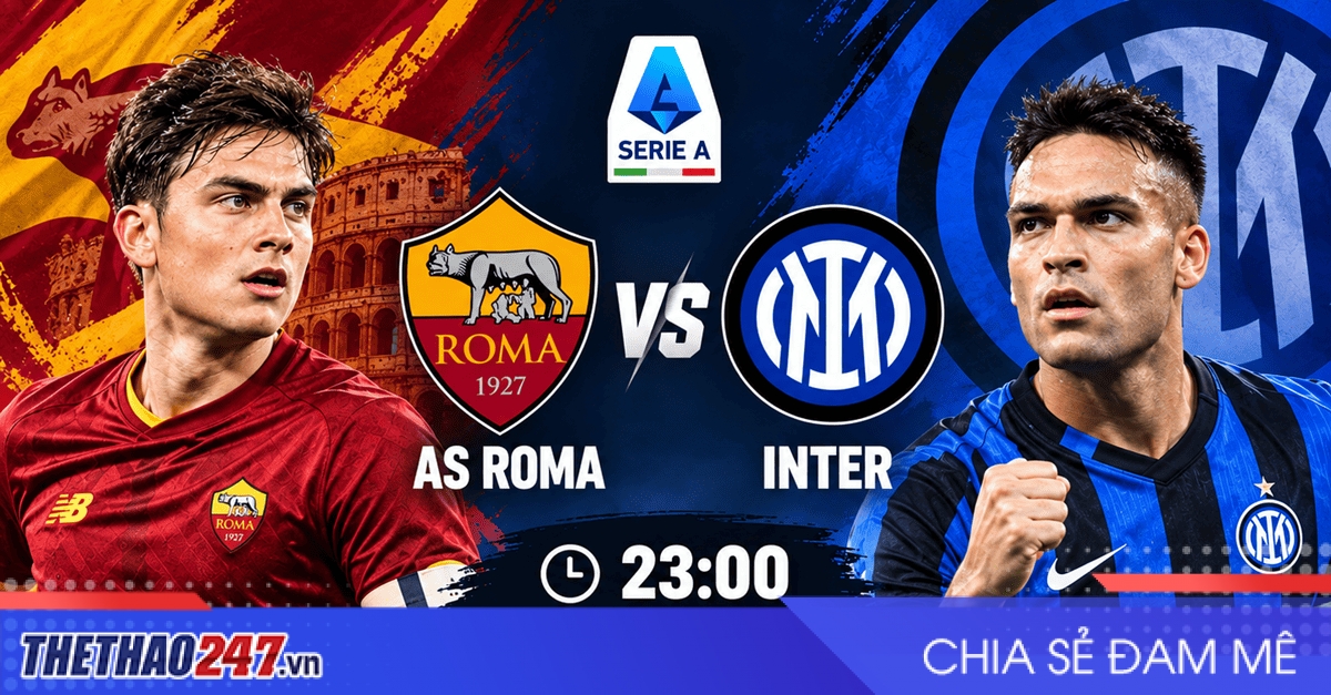 Nhận định AS Roma vs Inter: Đại chiến đỉnh bảng