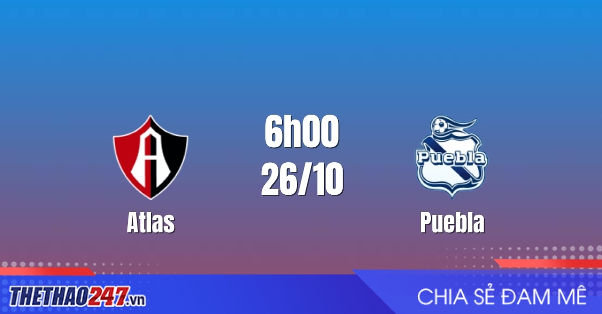 Nhận định Atlas vs Puebla: Củng cố vị trí, 6h00 ngày 26/10/2026
