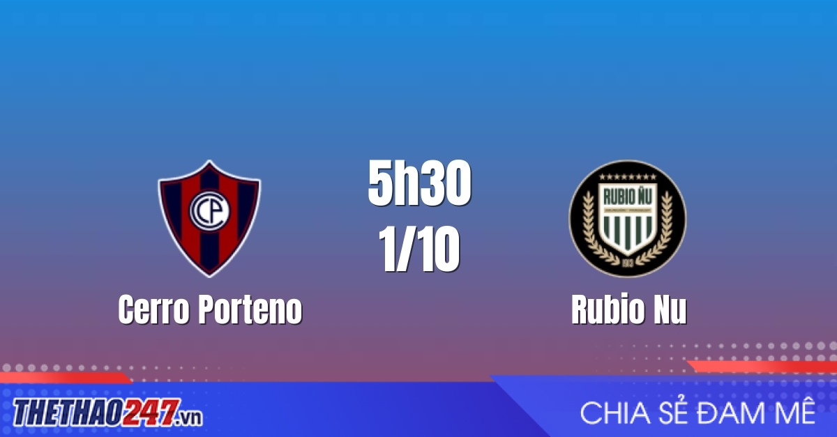 Nhận định Cerro Porteno vs Rubio Nu: Chênh lệch đẳng cấp