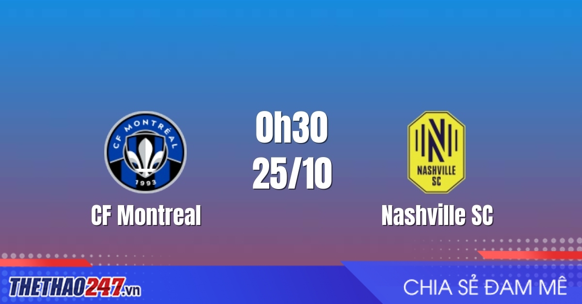 Nhận định CF Montreal vs Nashville SC: Tận dụng sai lầm, 0h30 ngày 25/10/2026