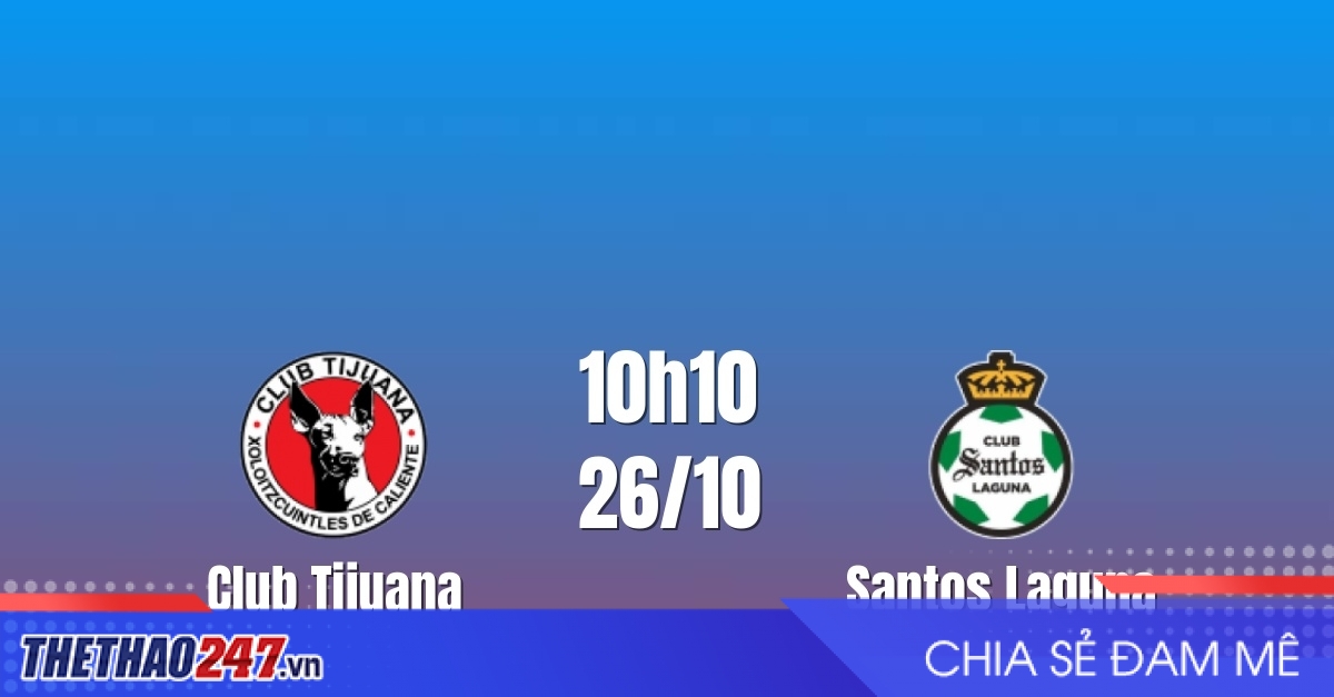 Nhận định Club Tijuana vs Santos Laguna: Chủ nhà gặp khó