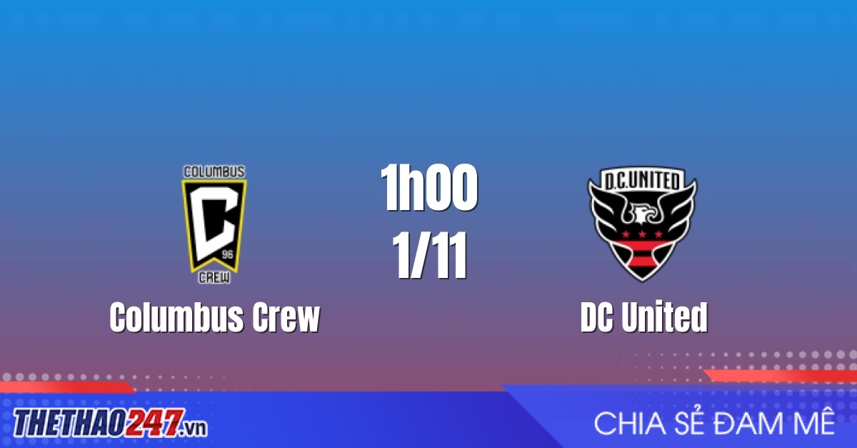 Nhận định Columbus Crew vs DC United: Khoảng cách chênh lệch, 1h00 ngày 1/11/2026