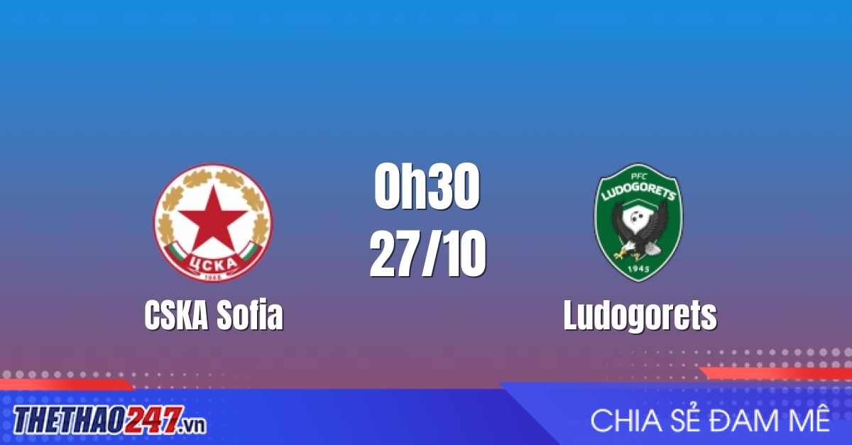 Nhận định CSKA Sofia vs Ludogorets: Đại chiến top đầu, 0h30 ngày 27/10/2026