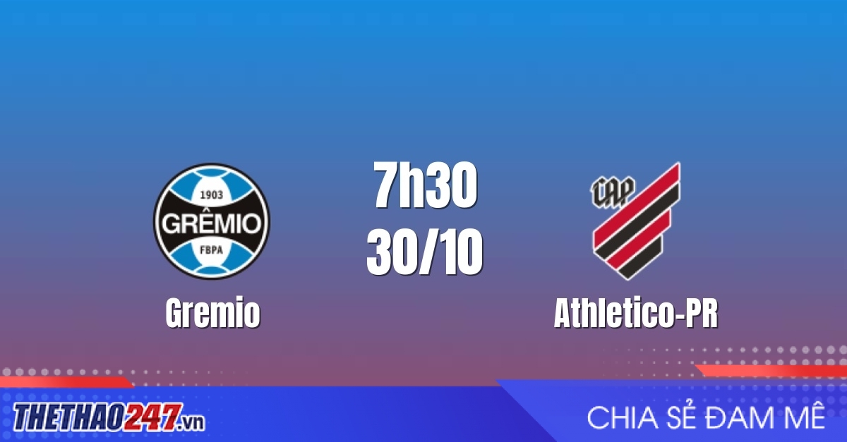 Nhận định Gremio vs Athletico-PR: Cuộc chiến khốc liệt, 7h30 ngày 30/10/2026