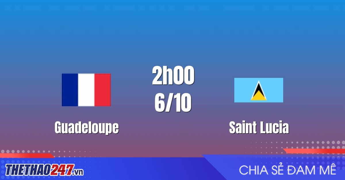 Nhận định Guadeloupe vs Saint Lucia: Chủ nhà áp đảo