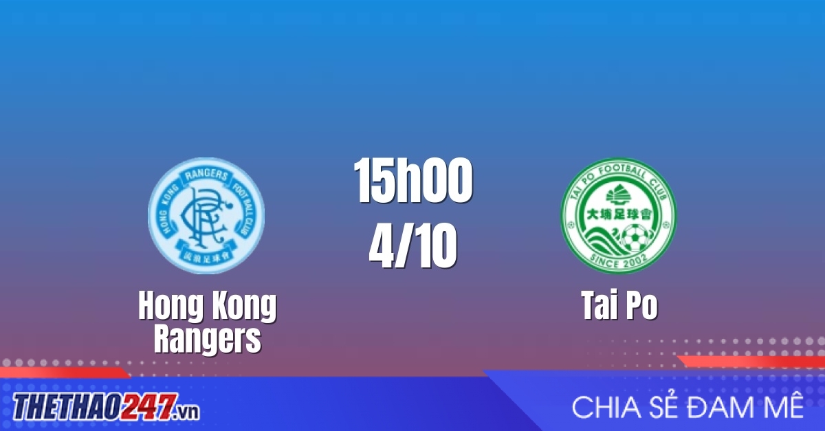 Nhận định Hong Kong Rangers vs Tai Po: Đội khách vượt trội