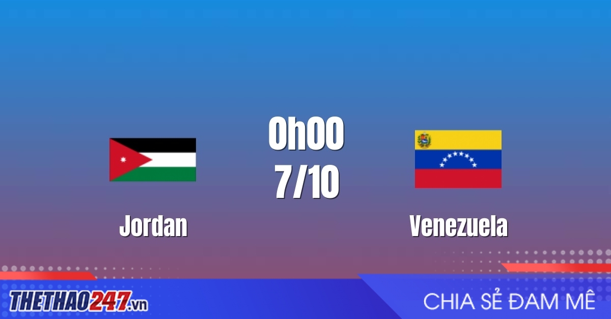 Nhận định Jordan vs Venezuela: Thử thách cam go