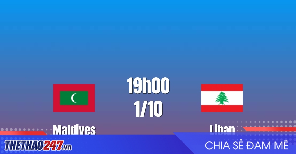 Nhận định Maldives vs Liban: Thử thách lớn tại Bishkek