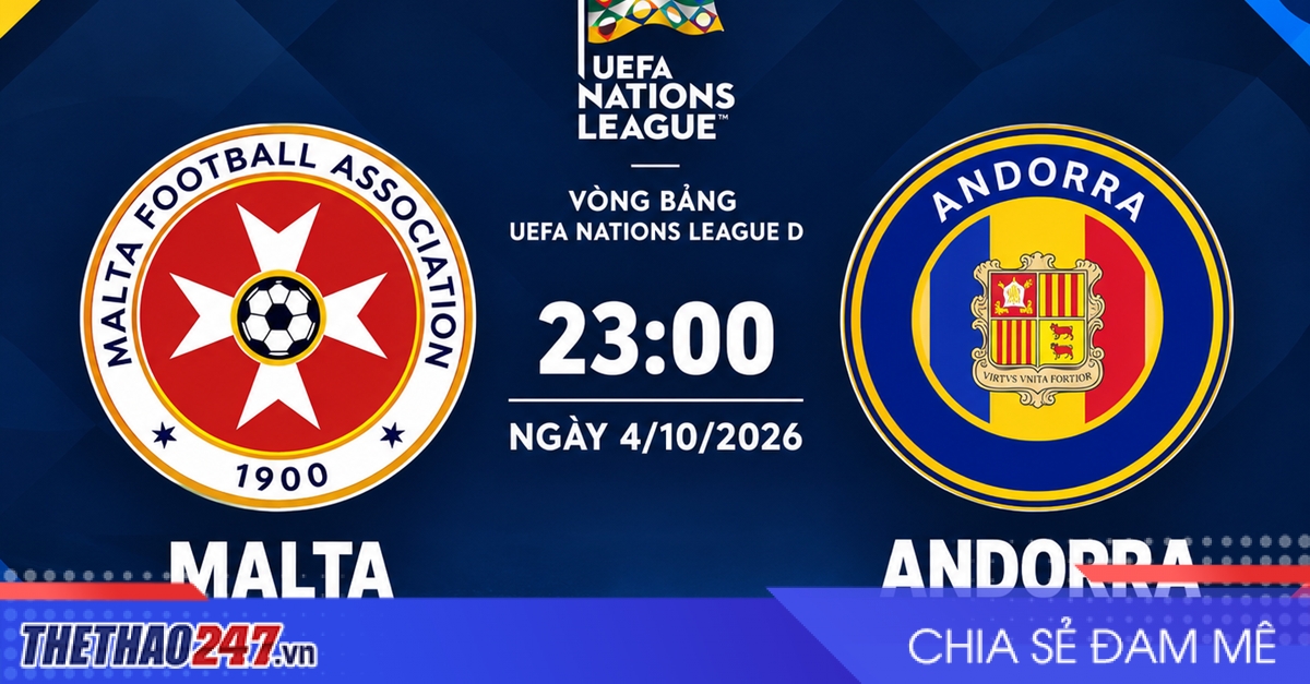 Nhận định Malta vs Andorra: Chủ nhà nối dài mạch bất bại