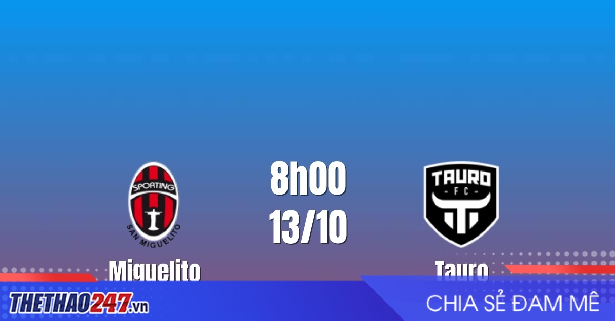 Nhận định Miguelito vs Tauro: Điểm tựa lịch sử đối đầu