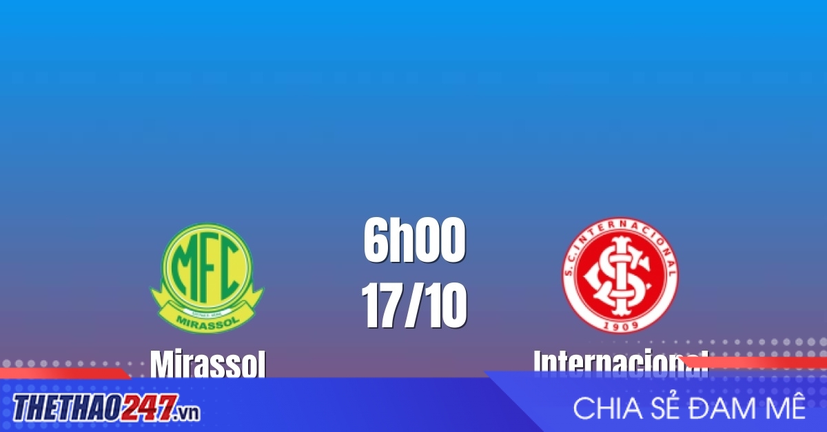 Nhận định Mirassol vs Internacional: Điểm tựa sân nhà