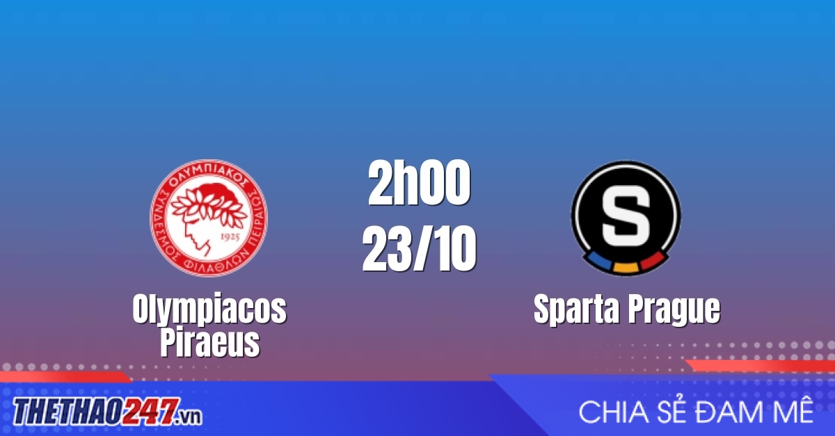 Nhận định Olympiacos Piraeus vs Sparta Prague: Chủ nhà chiếm ưu thế