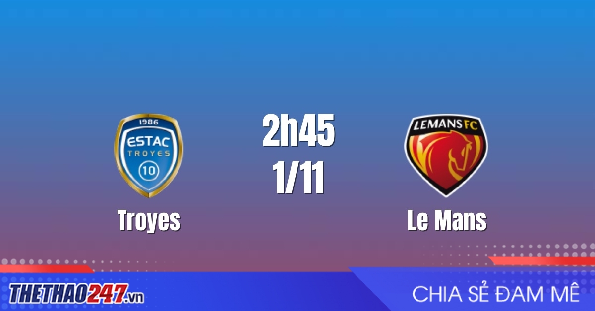 Nhận định Troyes vs Le Mans: Lưỡi hái tử thần, 2h45 ngày 1/11/2026