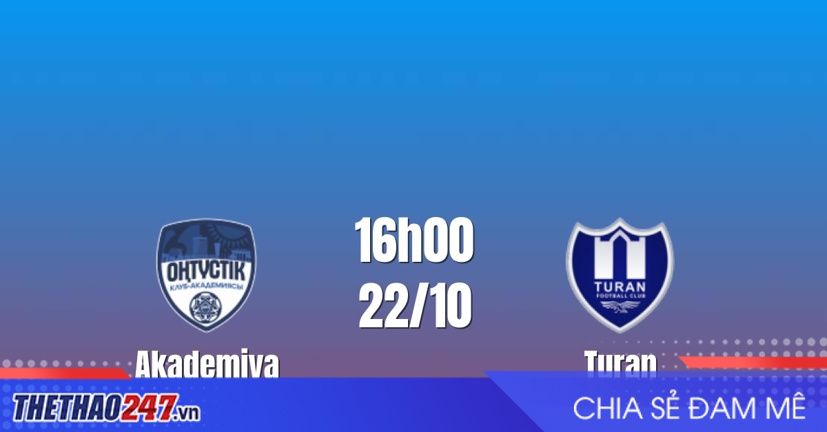 Nhận định Akademiya Ontustik vs Turan: Khách giữ thế thượng phong, 16h00 ngày 22/10/2026
