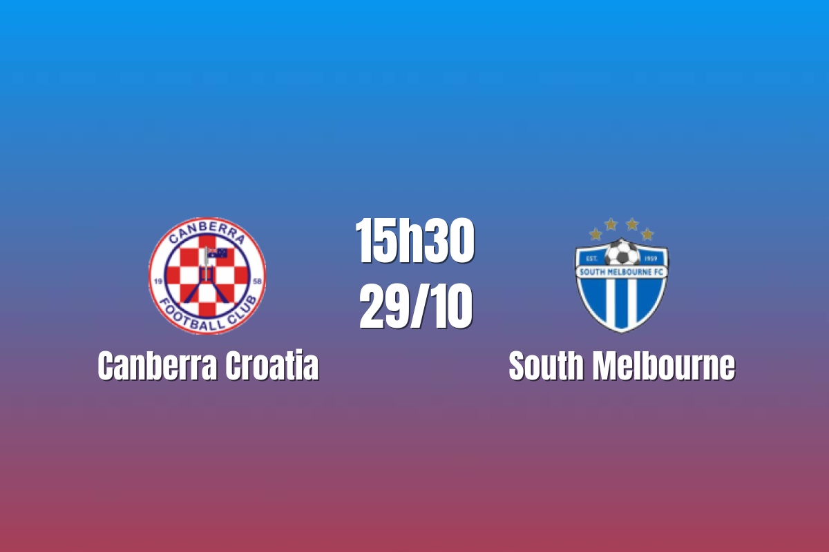 Nhận định Canberra Croatia vs South Melbourne: Khách gặp thử thách, 15h30 ngày 29/10/2026