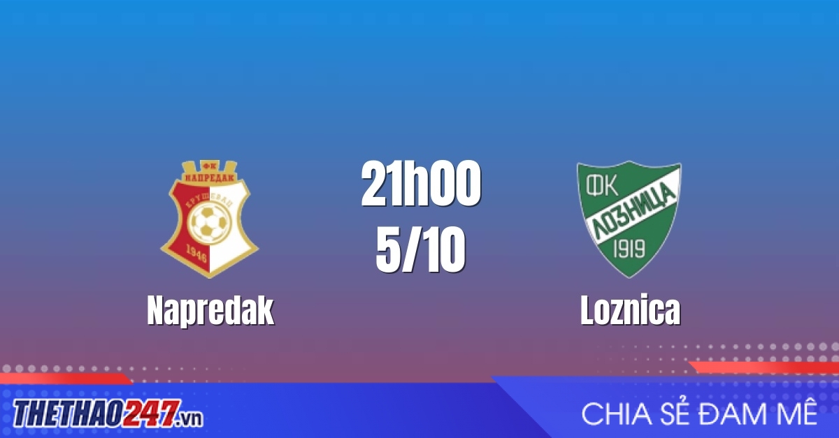 Nhận định Napredak vs Loznica: Chủ nhà chịu sức ép