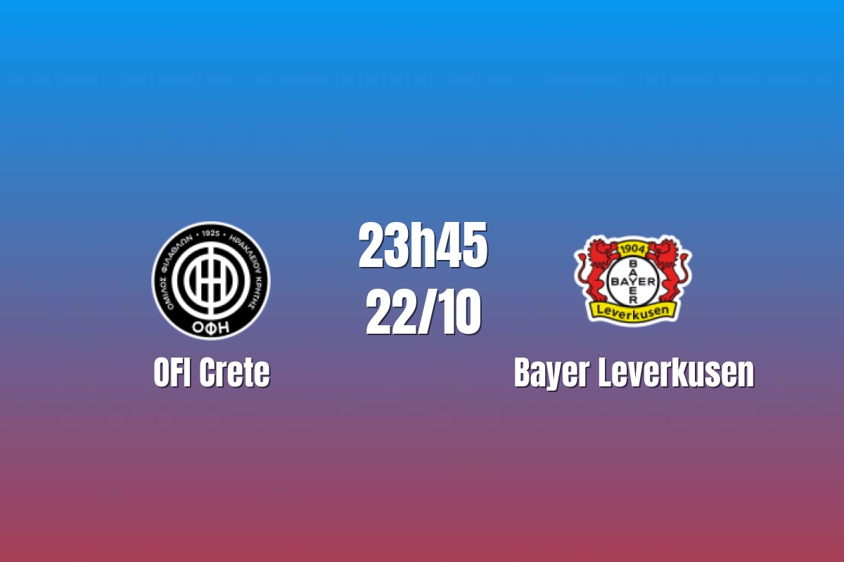 Nhận định OFI Crete vs Bayer Leverkusen: Đẳng cấp đội khách lên tiếng?, 23h45 ngày 22/10/2026