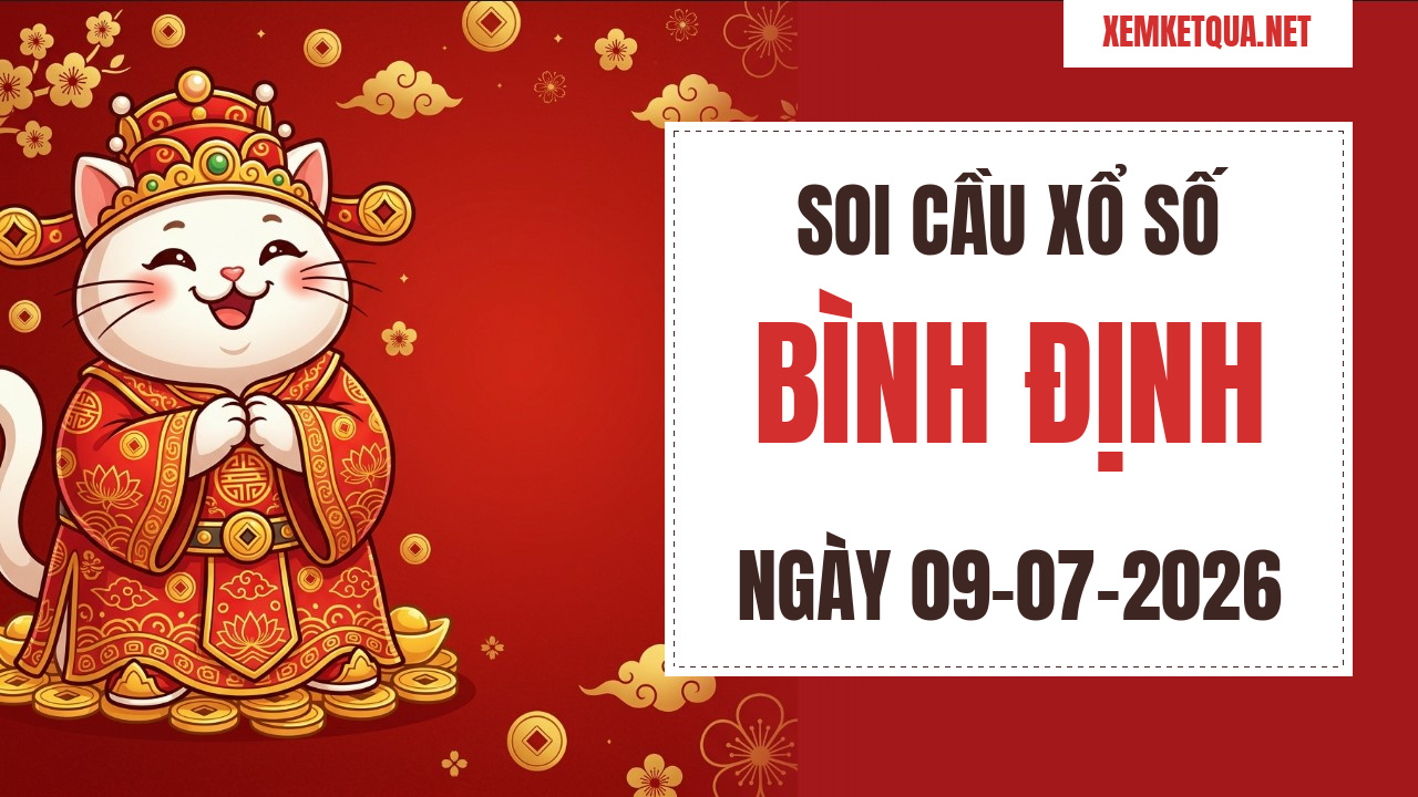 Soi cầu XSKT Bình Định chuẩn xác ngày 09/07/2026 — Bạch thủ lô 39