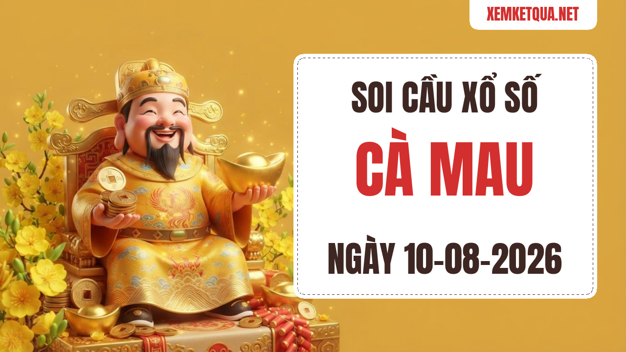 Soi cầu XSKT Cà Mau chuẩn xác ngày 10/08/2026 — Bạch thủ lô 29
