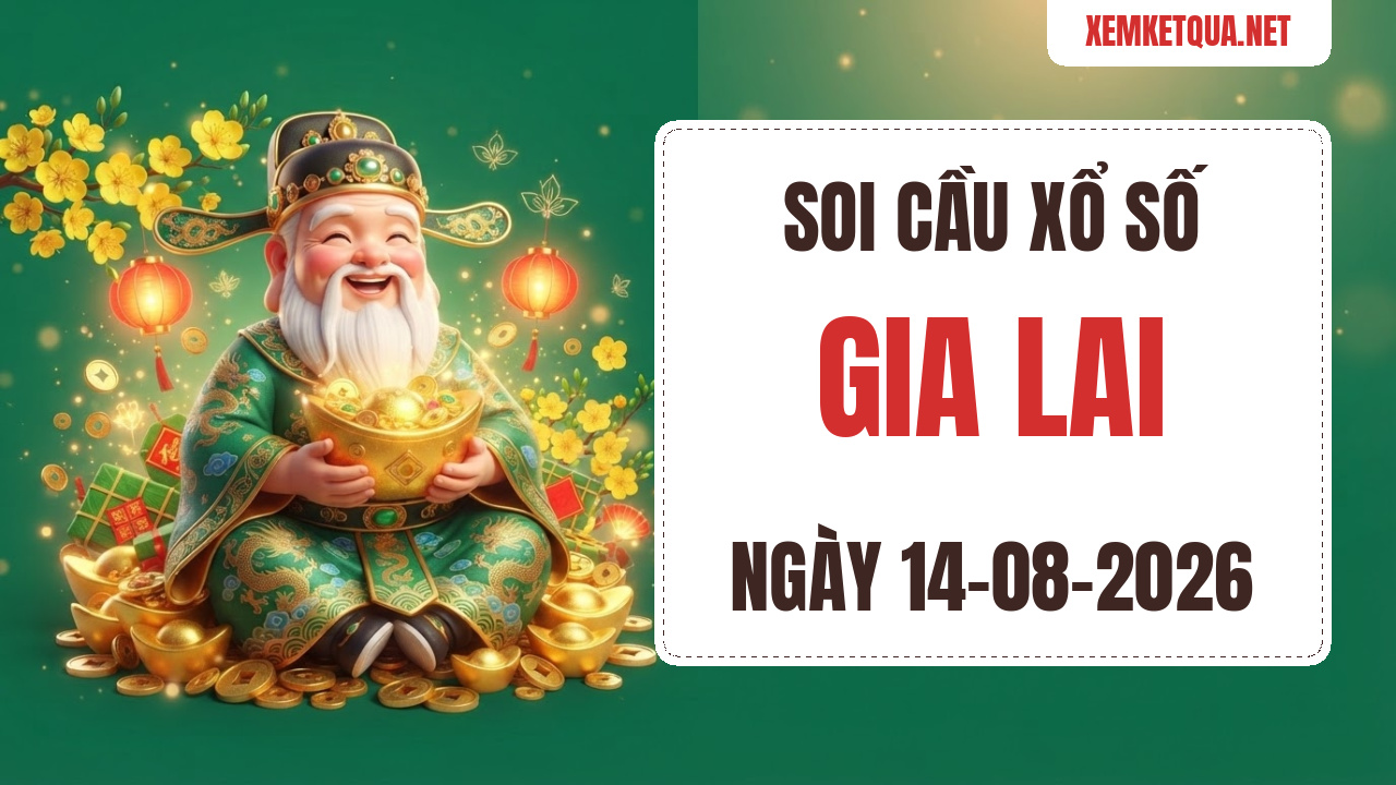 Soi cầu XSKT Gia Lai chuẩn xác ngày 14/08/2026 — Bạch thủ lô 71