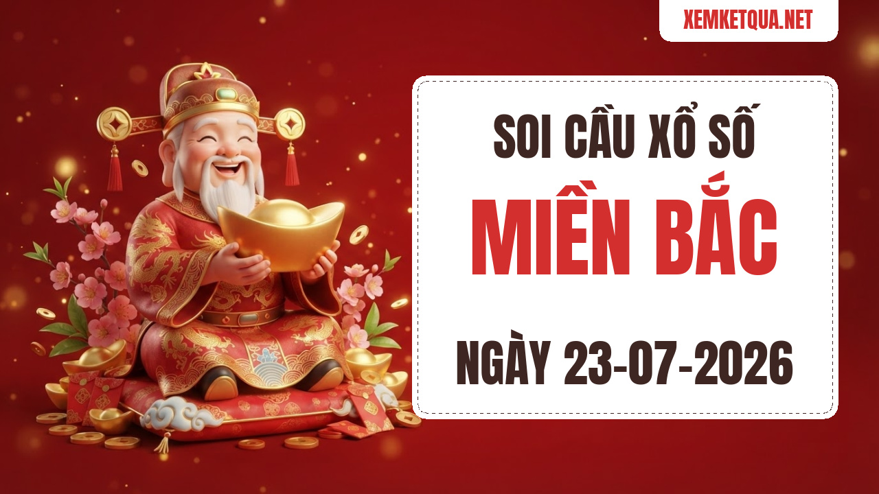 Soi cầu XSMB chuẩn xác ngày 23/07/2026 — Bạch thủ lô 80
