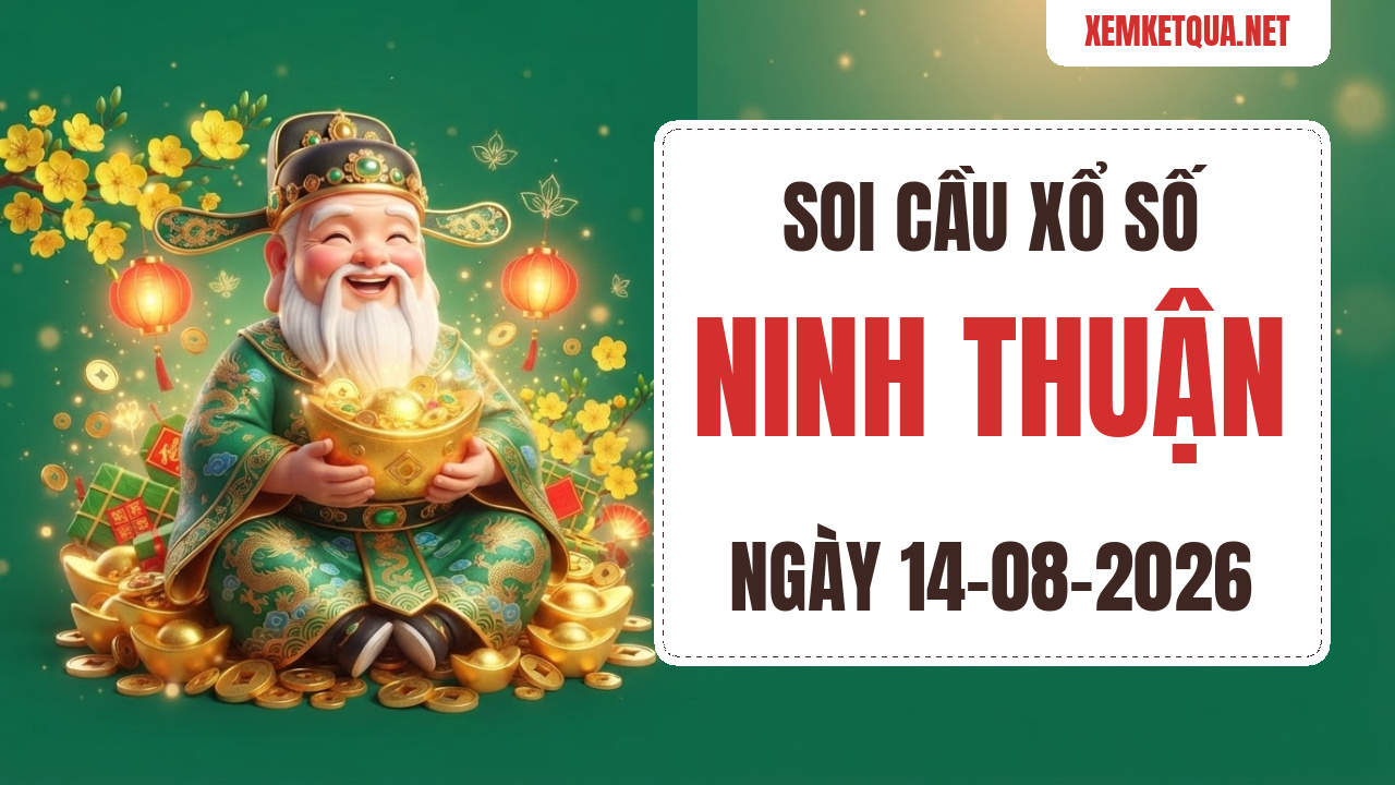 Soi cầu XSKT Ninh Thuận chuẩn xác ngày 14/08/2026 — Bạch thủ lô 19