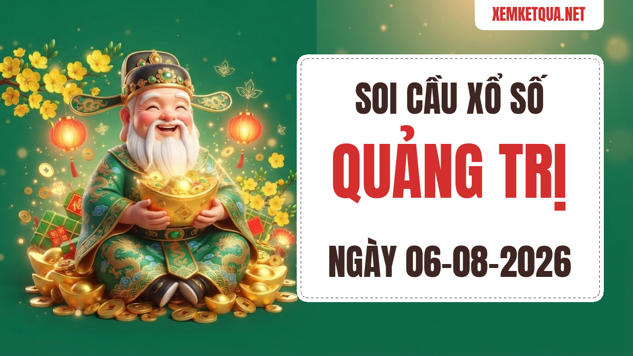 Soi cầu XSKT Quảng Trị chuẩn xác ngày 06/08/2026 — Bạch thủ lô 39