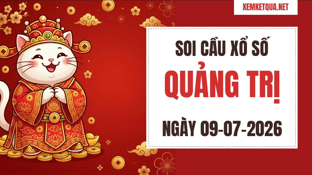 Soi cầu XSKT Quảng Trị chuẩn xác ngày 09/07/2026 — Bạch thủ lô 39