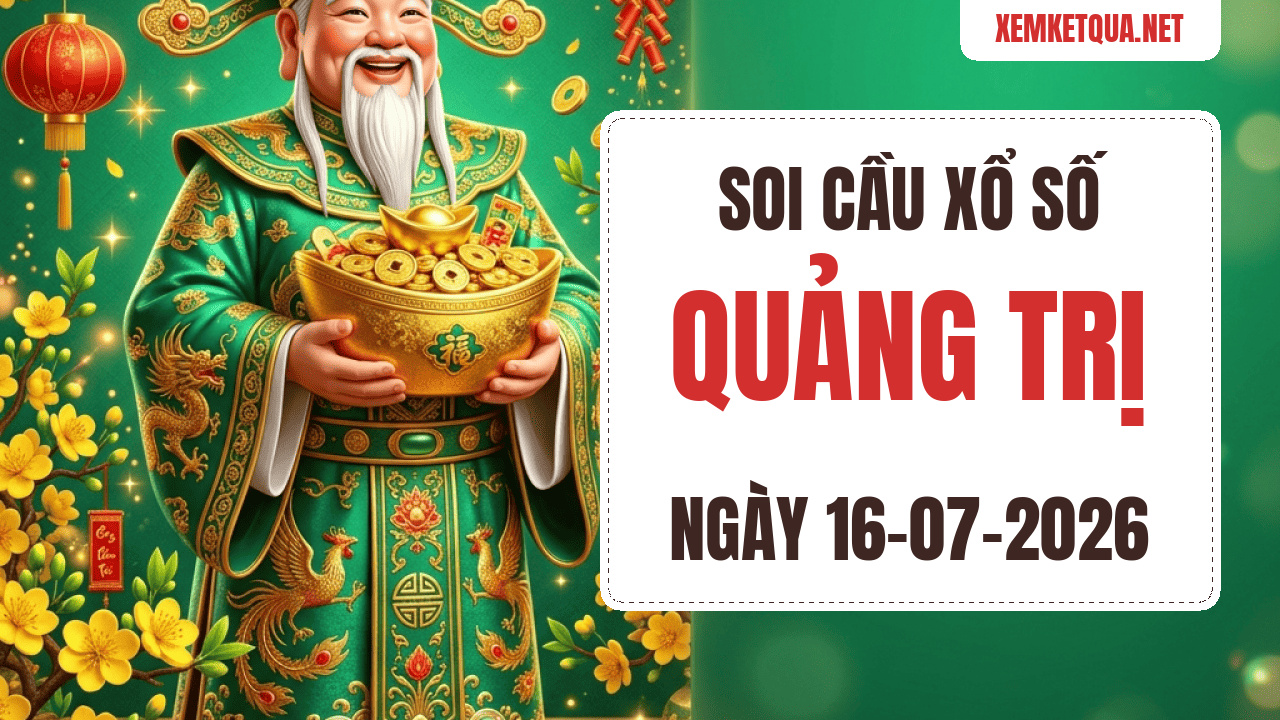 Soi cầu XSKT Quảng Trị chuẩn xác ngày 16/07/2026 — Bạch thủ lô 39