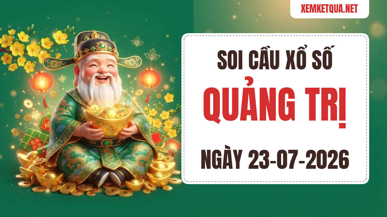 Soi cầu XSKT Quảng Trị chuẩn xác ngày 23/07/2026 — Bạch thủ lô 39