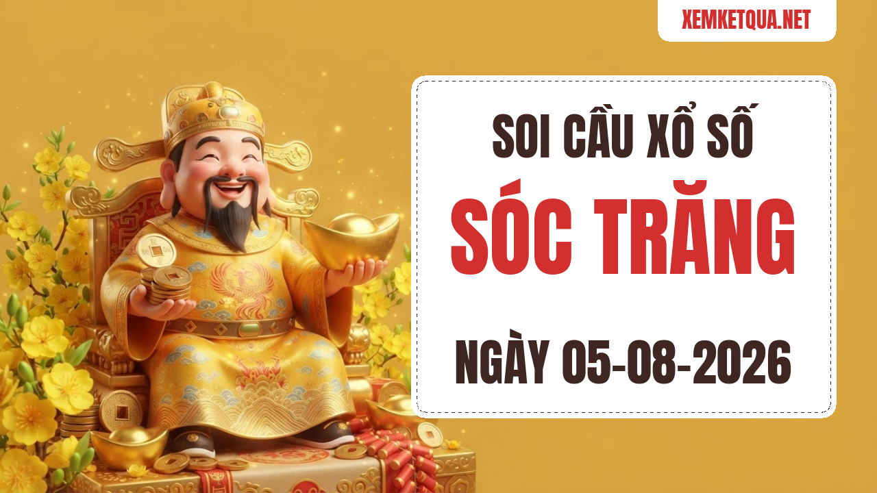 Soi cầu XSKT Sóc Trăng chuẩn xác ngày 05/08/2026 — Bạch thủ lô 01
