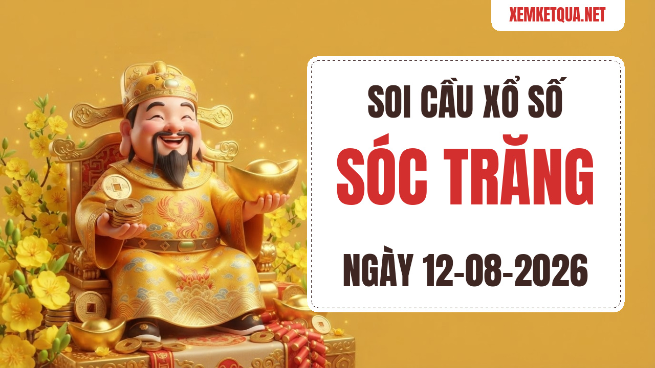 Soi cầu XSKT Sóc Trăng chuẩn xác ngày 12/08/2026 — Bạch thủ lô 01