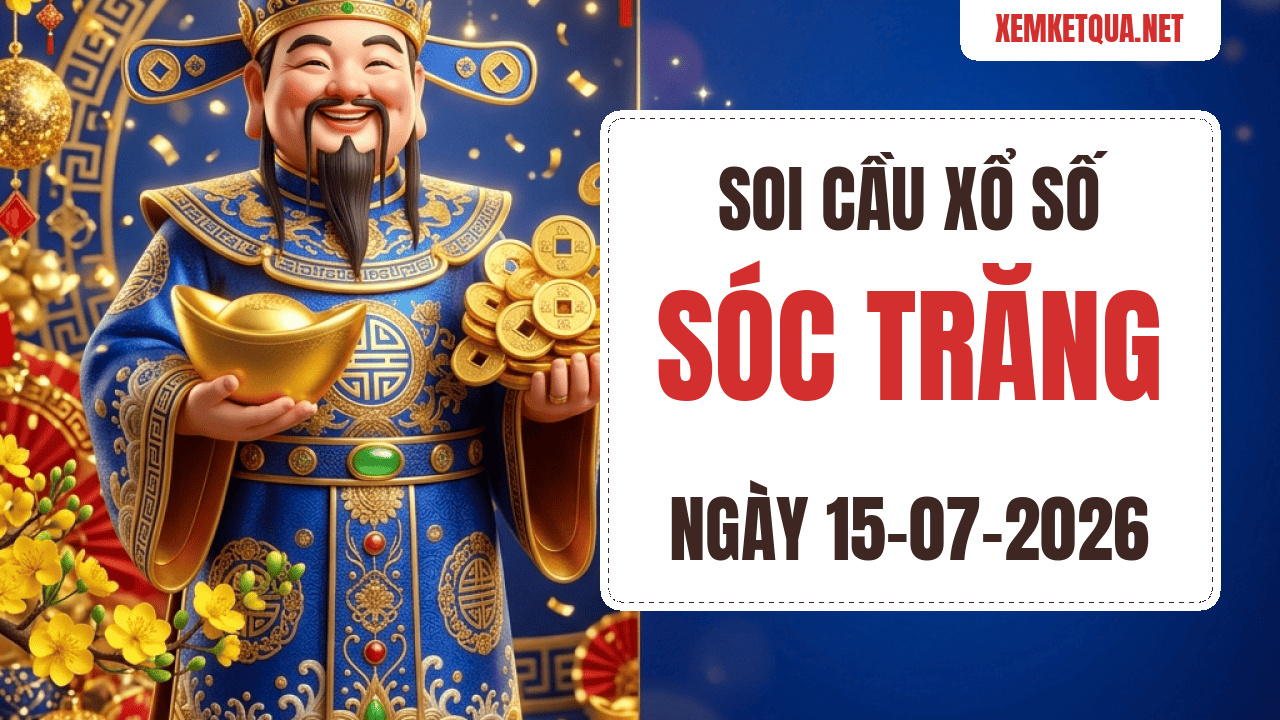 Soi cầu XSKT Sóc Trăng chuẩn xác ngày 15/07/2026 — Bạch thủ lô 57