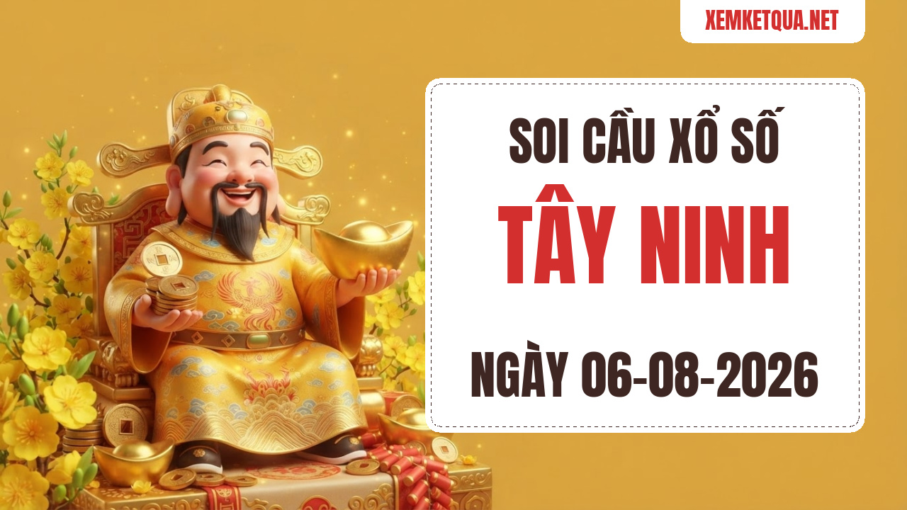 Soi cầu XSKT Tây Ninh chuẩn xác ngày 06/08/2026 — Bạch thủ lô 66