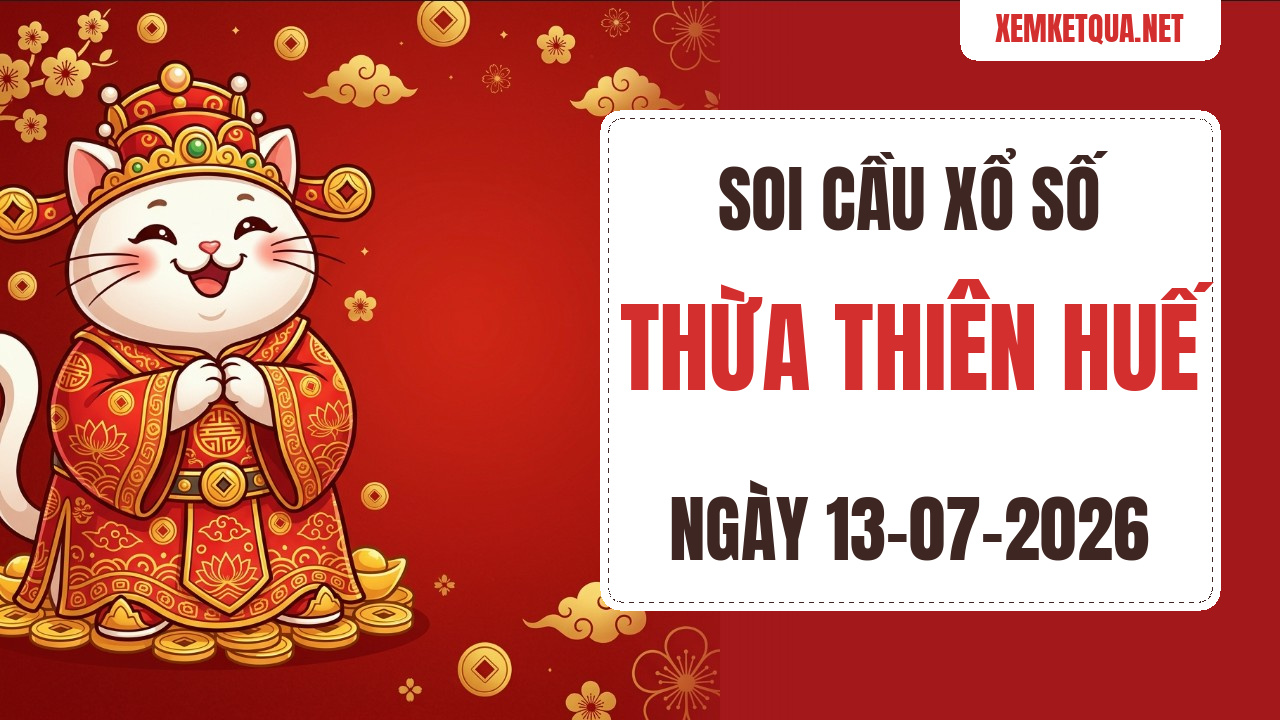 Soi cầu XSKT Thừa Thiên Huế chuẩn xác ngày 13/07/2026 — Bạch thủ lô 66